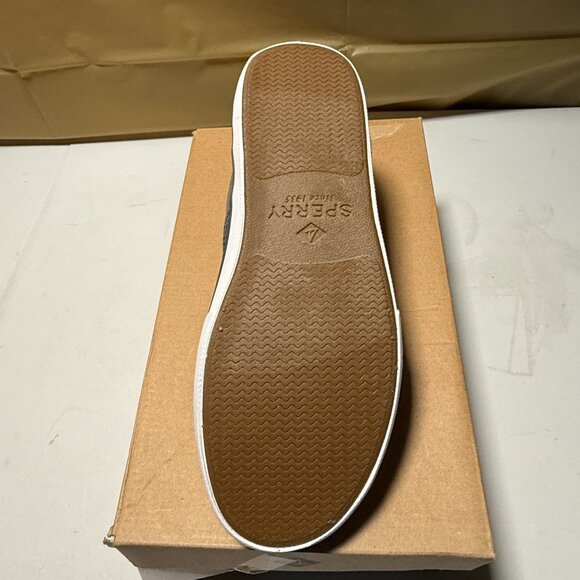Sperry Men's Striper II CVO Salt Washed Sneaker Grey Size 7.5 NEW - Picture 2 of 8